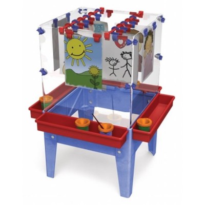 Manta Ray S13818 Toddler 4 Station Space Saver Easel   